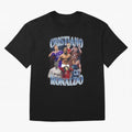 CR7 Oversized T-Shirt Remember the FIFA World Cup 2026 Journey through CR7 and Messi Highlights, France and Portugal Pride, Championship Spirit, Famous Goals, Roaring Crowds and International Football Unity; Perfect for Fans, Collectors, Family