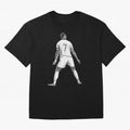 Cristiano Ronaldo Black and White Version Oversized T-Shirt Enjoy the Biggest Football Party of FIFA World Cup 2026 Spirit, Featuring France, Messi, Neymar and Mbappe, Worldwide Fan Energy, Dramatic Goals, Stadium Lights and Championship
