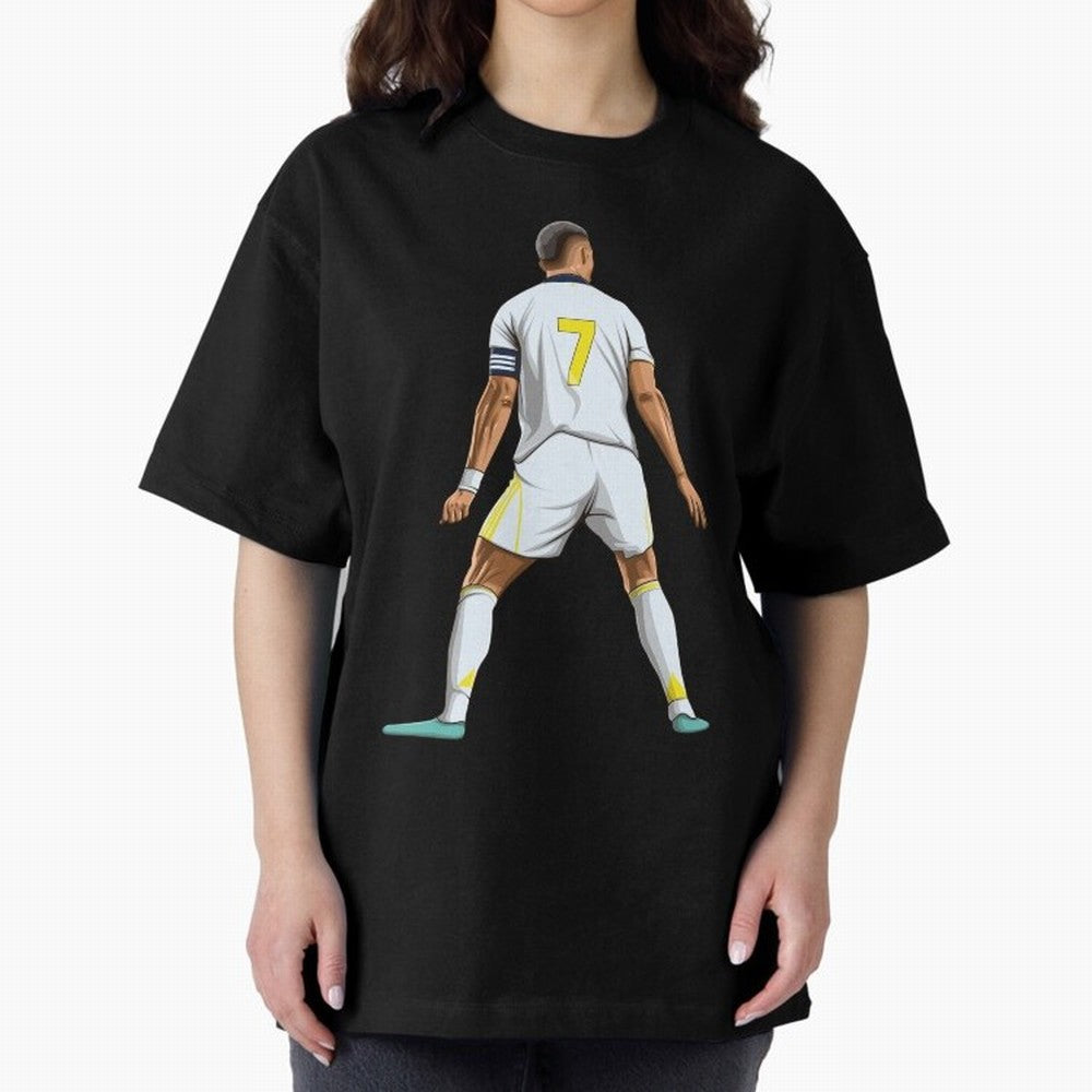 Cristiano Ronaldo Oversized T-Shirt Wear the Spirit of Match Day Hype around FIFA World Cup 2026 Group Stage, Messi and Cristiano Ronaldo, England, France and Netherlands, Game Day Rituals, Football Legends, Country Pride and the Road to the Final;