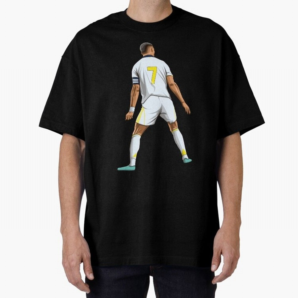Cristiano Ronaldo Oversized T-Shirt Wear the Spirit of Match Day Hype around FIFA World Cup 2026 Group Stage, Messi and Cristiano Ronaldo, England, France and Netherlands, Game Day Rituals, Football Legends, Country Pride and the Road to the Final;