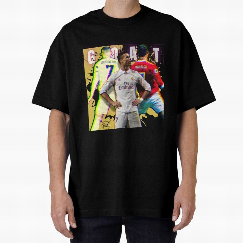 Cristiano Ronaldo ¨C The GOAT Era Tribute Oversized T-Shirt Back Your Heroes with FIFA World Cup 2026 Filled with Neymar, Argentina, France and Brazil Energy, Stadium Chants, National Pride, Trophy Dreams and Unforgettable Football Memories;