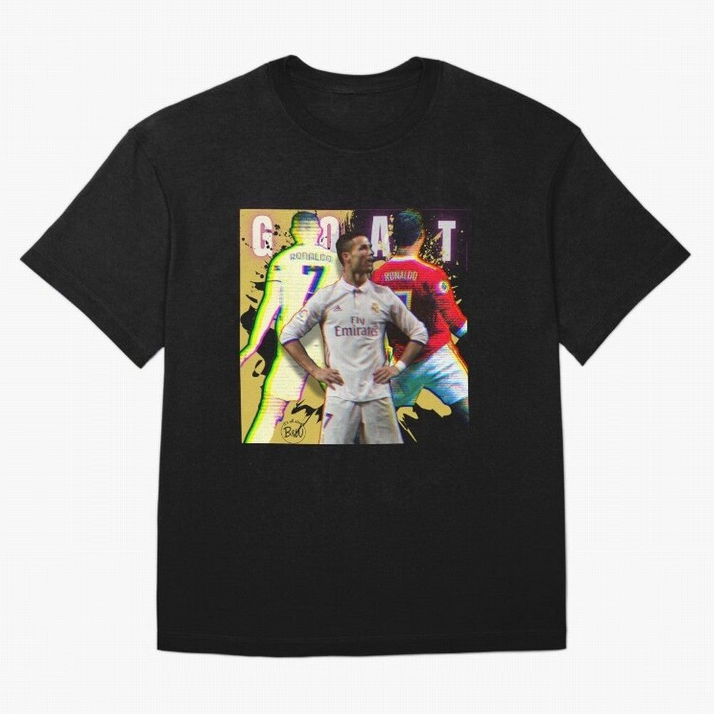 Cristiano Ronaldo ¨C The GOAT Era Tribute Oversized T-Shirt Back Your Heroes with FIFA World Cup 2026 Filled with Neymar, Argentina, France and Brazil Energy, Stadium Chants, National Pride, Trophy Dreams and Unforgettable Football Memories;