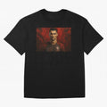 Cristiano Ronaldo Portrait Oversized T-Shirt Spotlight FIFA World Cup 2026 Group Stage for Fans of Mbappe and Portugal, Bringing Stadium Memories, Football Loyalty, International Chants and Championship Tradition; Made for Die Hard Supporters,