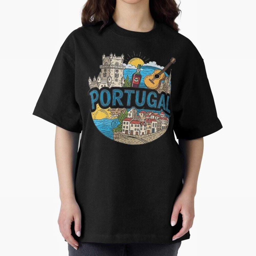 PORTUGAL Oversized T-Shirt Capture the FIFA World Cup 2026 Journey through Messi, CR7 and Mbappe Highlights, Brazil Pride, Retro Football Energy, Iconic Rivalries, Trophy Chase Drama and Stadium Atmosphere; Made for Collectors Who Enjoy Iconic