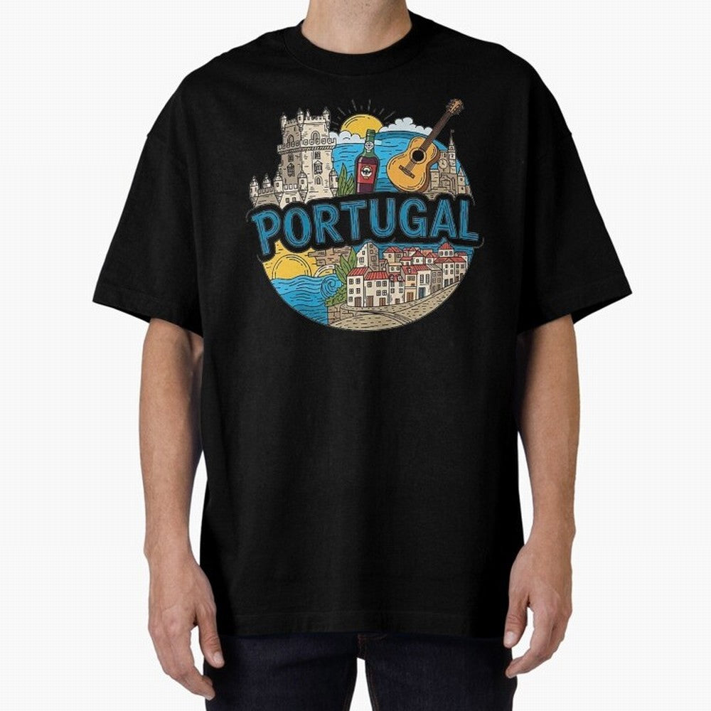 PORTUGAL Oversized T-Shirt Capture the FIFA World Cup 2026 Journey through Messi, CR7 and Mbappe Highlights, Brazil Pride, Retro Football Energy, Iconic Rivalries, Trophy Chase Drama and Stadium Atmosphere; Made for Collectors Who Enjoy Iconic
