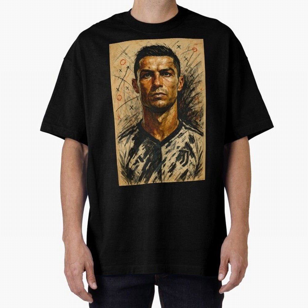 The Architect of Victory Oversized T-Shirt Celebrate Rivalries and Pride in FIFA World Cup 2026 USA Canada Mexico for Fans of CR7 and Messi and Netherlands, Bringing Global Supporter Spirit, Legendary Goals, National Colors and Tournament