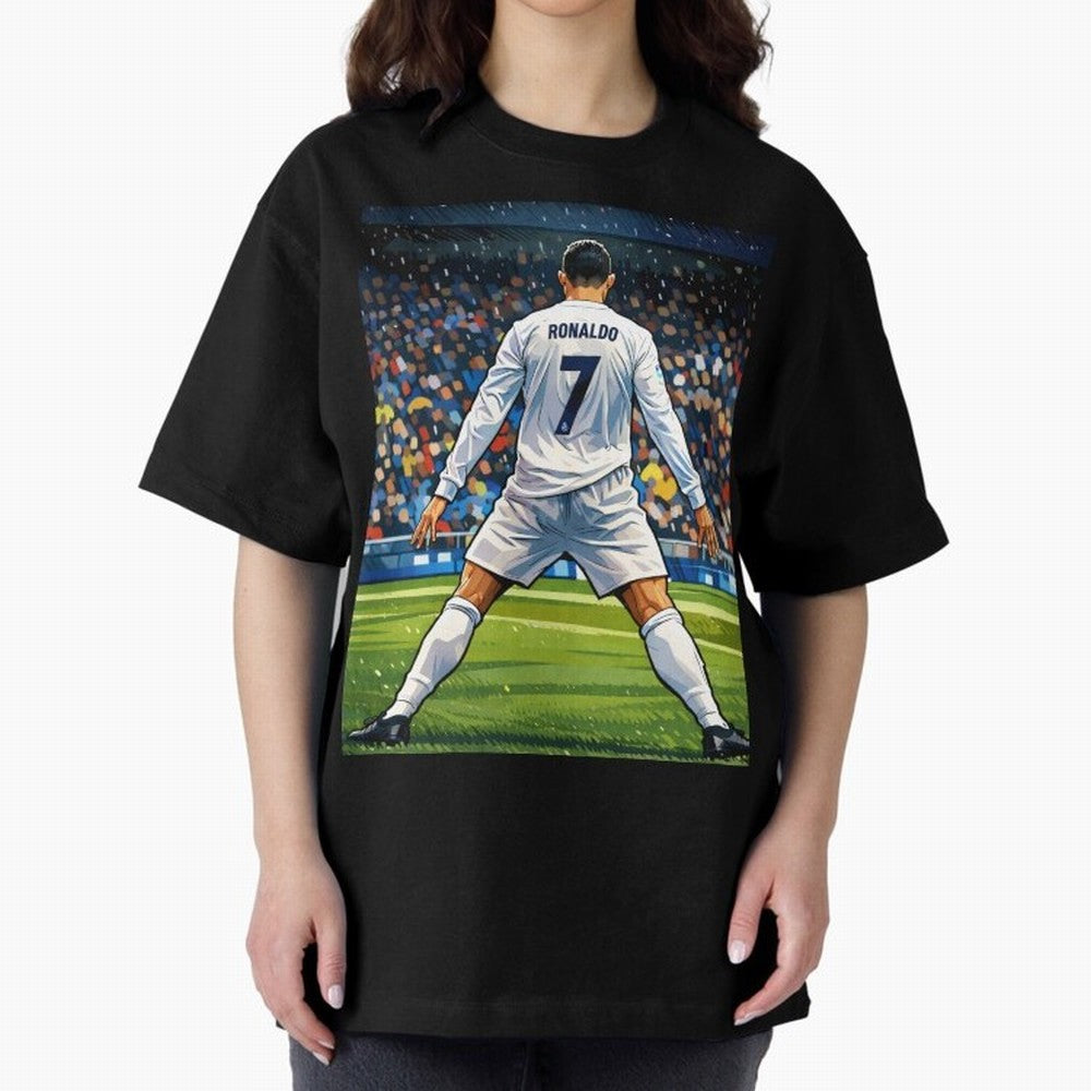 CR7 Oversized T-Shirt Support Iconic Players in the FIFA World Cup 2026 Group Stage Journey through Cristiano Ronaldo, Haaland and CR7 Highlights, Argentina Pride, Football Passion, Legendary Performances, Festival Vibes and Supporter Community;