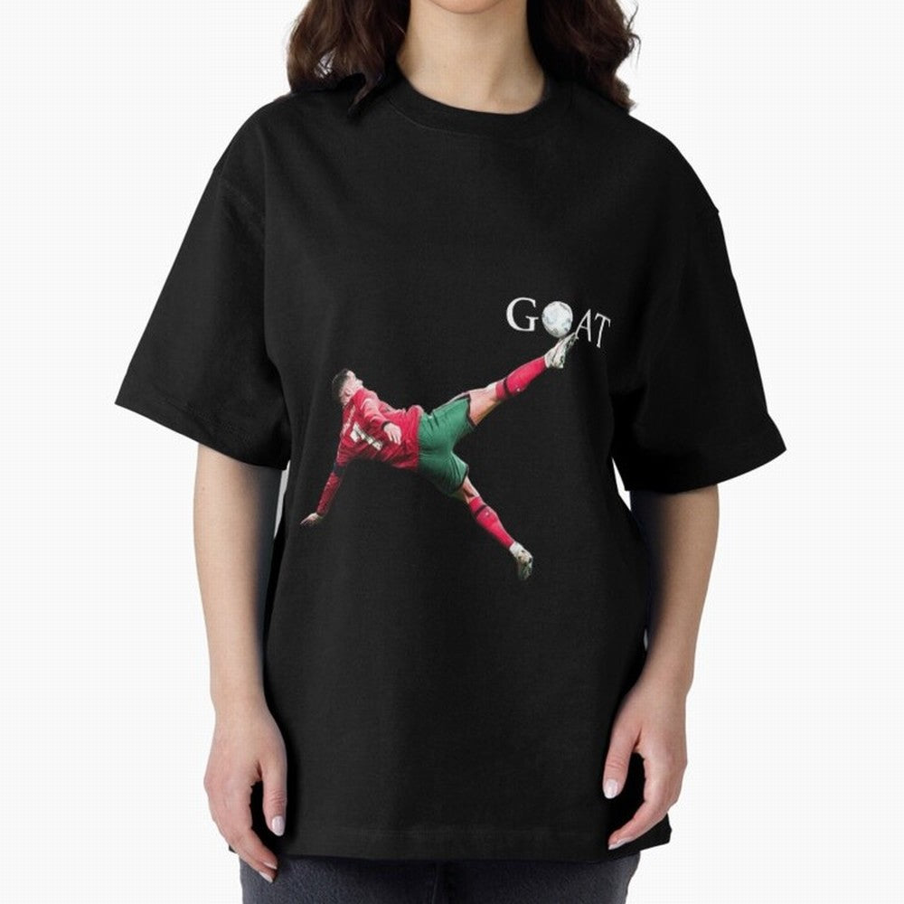 GOAT in Motion: Ronaldo's Iconic Bicycle Kick Oversized T-Shirt Carry National Pride through FIFA World Cup 2026 USA Canada Mexico Spirit, Inspired by Germany, Mbappe and Neymar, Game Day Rituals, Football Legends, Country Pride and the Road to the