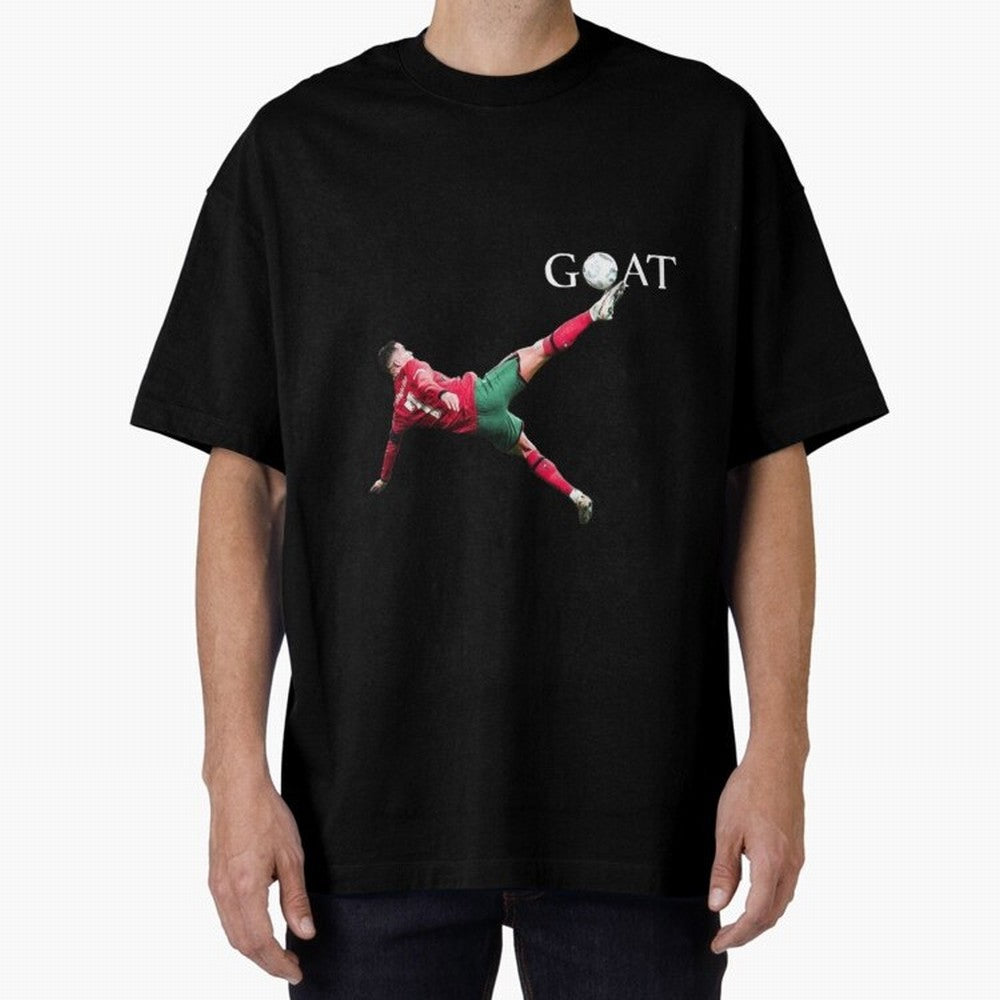 GOAT in Motion: Ronaldo's Iconic Bicycle Kick Oversized T-Shirt Carry National Pride through FIFA World Cup 2026 USA Canada Mexico Spirit, Inspired by Germany, Mbappe and Neymar, Game Day Rituals, Football Legends, Country Pride and the Road to the