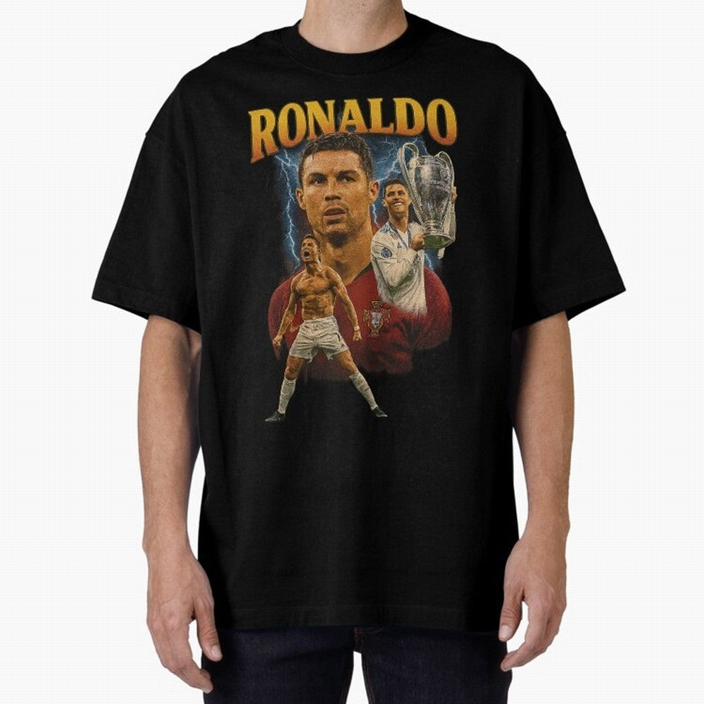 Cristiano Ronaldo CR7 Retro clothing | Vintage Football Legend Oversized T-Shirt Carry the Dream of Match Day Hype around FIFA World Cup 2026 Group Stage, CR7, Spain, Global Supporter Spirit, Legendary Goals, National Colors and Tournament