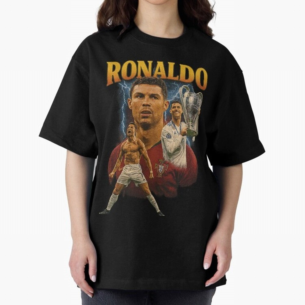 Cristiano Ronaldo CR7 Retro clothing | Vintage Football Legend Oversized T-Shirt Carry the Dream of Match Day Hype around FIFA World Cup 2026 Group Stage, CR7, Spain, Global Supporter Spirit, Legendary Goals, National Colors and Tournament