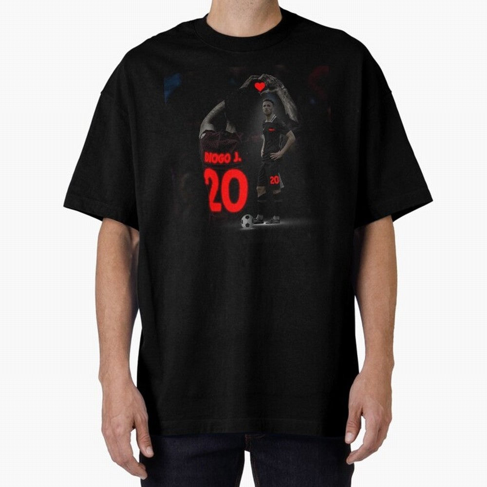 Diogo Jota poster Oversized T-Shirt Feel the Trophy Chase of Global Football Passion for FIFA World Cup 2026 USA Canada Mexico, Featuring Messi and Cristiano Ronaldo, Portugal, Champion Mindset, Group Stage Buzz, Knockout Tension and Passionate Fan