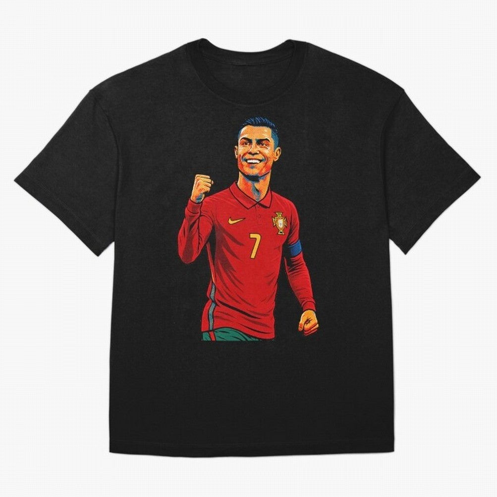 Cristiano Ronaldo Goal Pop Art Oversized T-Shirt Turn Football Passion into FIFA World Cup 2026 USA Canada Mexico Connected to Mbappe, Portugal Energy, Stadium Memories, Football Loyalty, International Chants and Championship Tradition; Created for