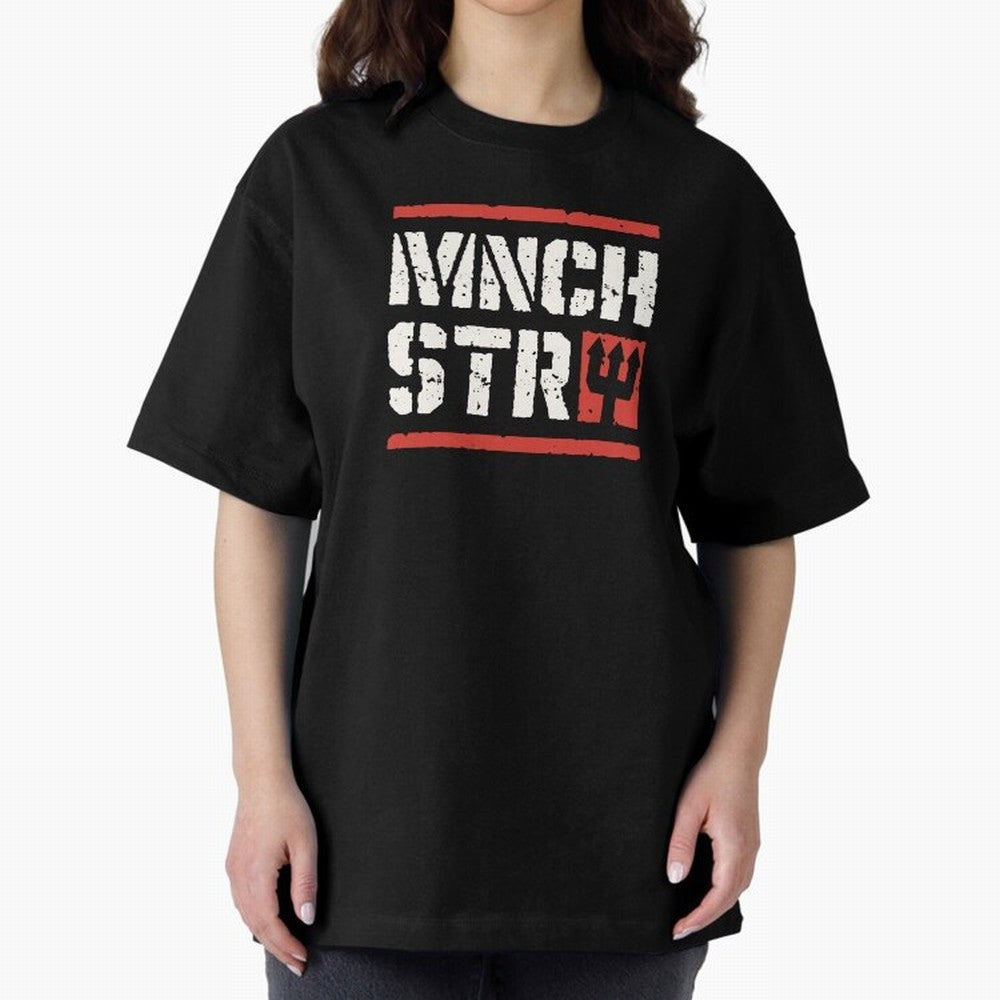 Manchester Oversized T-Shirt Show Love for Legendary Goals in Global Football Passion for FIFA World Cup 2026 USA Canada Mexico, Connected to CR7, Argentina, France and Brazil, Global Supporter Spirit, Legendary Goals, National Colors and