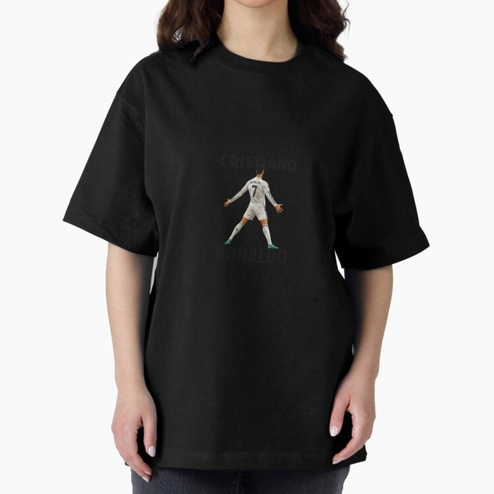 Cristiano Ronaldo ¨C Iconic Celebration Pose | Football Art Oversized T-Shirt Celebrate Global Passion for FIFA World Cup 2026 USA Canada Mexico Highlighting Haaland, England and Germany Energy, Soccer Culture, Superstar Moments, National Team