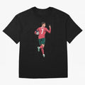 Cristiano Ronaldo Oversized T-Shirt Join Supporters Worldwide for Match Day Hype around FIFA World Cup 2026 USA Canada Mexico, Mbappe and Neymar, Argentina and Brazil, Vintage Soccer Flavor, Modern Football Stars, National Flags and Final Night