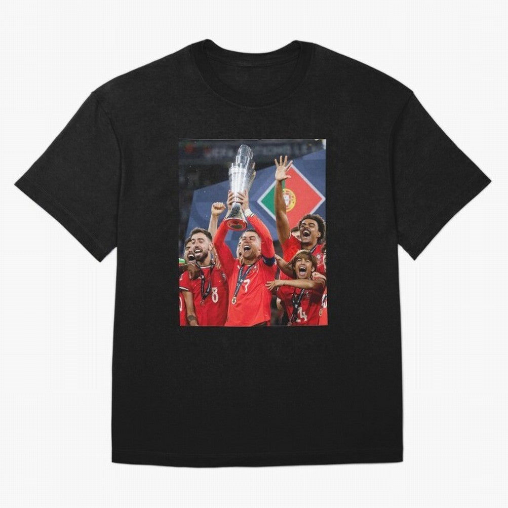 Portugal Football Team | 2025 Champions | Illustration Drawing Oversized T-Shirt Unlock FIFA World Cup 2026 Group Stage for Fans of Messi, Neymar and Mbappe and Argentina, Bringing Tournament Hype, Historic Matchups, Family Viewing Parties and