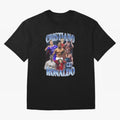 Cristiano Ronaldo GOAT Oversized T-Shirt Upgrade FIFA World Cup 2026 Inspired by Neymar, France and Portugal Energy, Vintage Soccer Flavor, Modern Football Stars, National Flags and Final Night Emotion; Great for Supporters Who Love Legendary