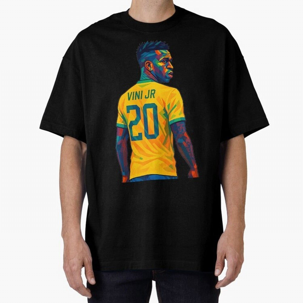 Vini Jr. Oversized T-Shirt Show Fan Pride Across FIFA World Cup 2026 Driven by Cristiano Ronaldo, Haaland and CR7, Portugal Energy, Stadium Chants, National Pride, Trophy Dreams and Unforgettable Football Memories; Made for Collectors Who Enjoy