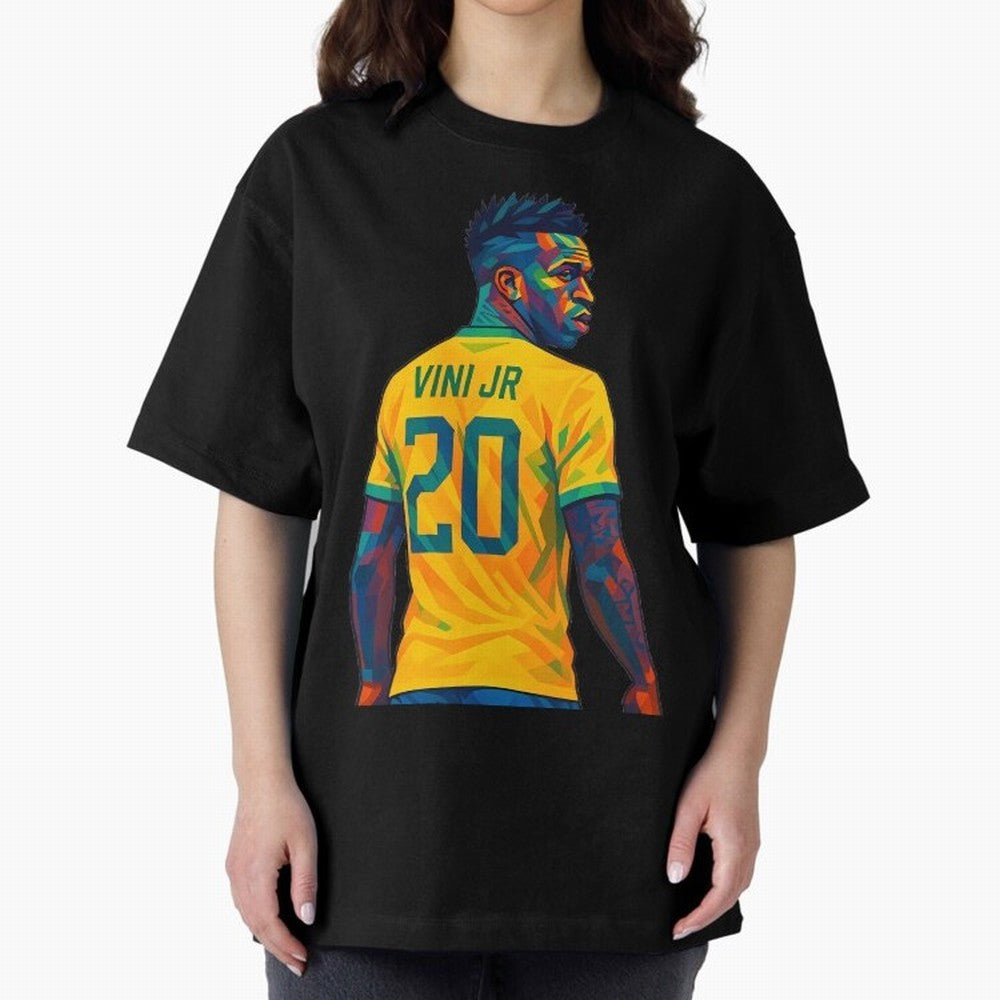 Vini Jr. Oversized T-Shirt Show Fan Pride Across FIFA World Cup 2026 Driven by Cristiano Ronaldo, Haaland and CR7, Portugal Energy, Stadium Chants, National Pride, Trophy Dreams and Unforgettable Football Memories; Made for Collectors Who Enjoy