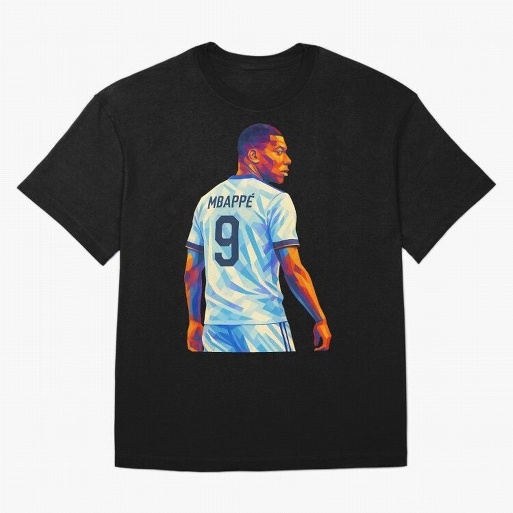 Kyliam Mbappe Oversized T-Shirt Show Match Day Excitement for FIFA World Cup 2026 USA Canada Mexico Spirit, Built around England, Messi, Sports Nostalgia, International Competition, Famous Players and Unforgettable Victories; Made for Collectors
