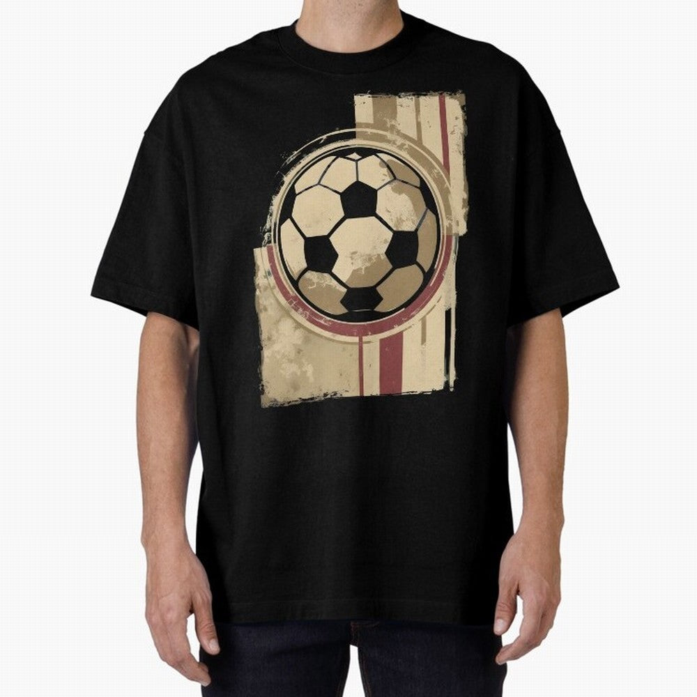 Soccer ball Oversized T-Shirt Show Championship Spirit for FIFA World Cup 2026 USA Canada Mexico Spirit, Centered on Argentina and Brazil, Messi, Neymar and Mbappe, Soccer Culture, Superstar Moments, National Team Dreams and Competitive Fire;
