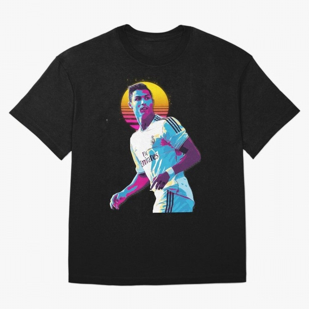 Christiano Ronaldo retro 2 Oversized T-Shirt Feel Global Football Passion for FIFA World Cup 2026, Celebrating Messi, Neymar and Mbappe, Brazil, Match Day Excitement, Supporter Culture, Golden Goals and Global Football Passion; Built for Supporters