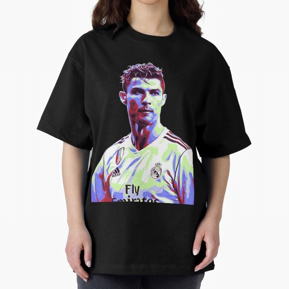 Ronaldo - retro Oversized T-Shirt Live the Energy of Match Day Hype around FIFA World Cup 2026 Group Stage, Messi, Neymar and Mbappe, Argentina and Brazil, Sports Nostalgia, International Competition, Famous Players and Unforgettable Victories;