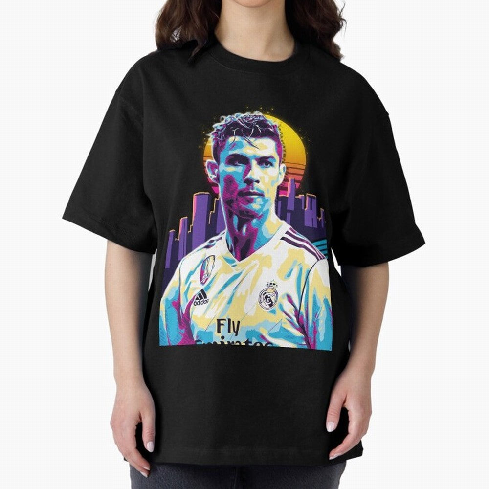 Christiano Ronaldo retro Oversized T-Shirt Feel the Heartbeat of FIFA World Cup 2026 Group Stage for Fans of Neymar and Spain and Netherlands, Bringing Worldwide Fan Energy, Dramatic Goals, Stadium Lights and Championship Celebrations; Great for