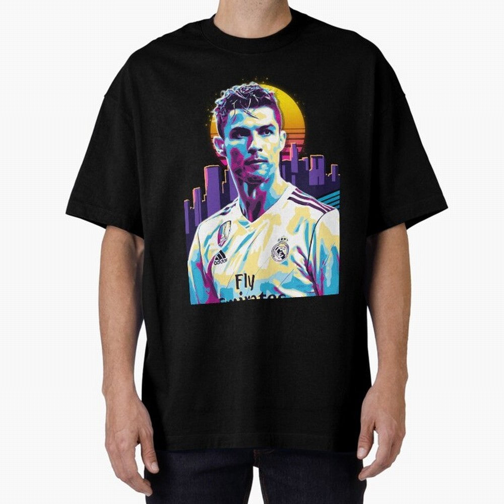 Christiano Ronaldo retro Oversized T-Shirt Feel the Heartbeat of FIFA World Cup 2026 Group Stage for Fans of Neymar and Spain and Netherlands, Bringing Worldwide Fan Energy, Dramatic Goals, Stadium Lights and Championship Celebrations; Great for