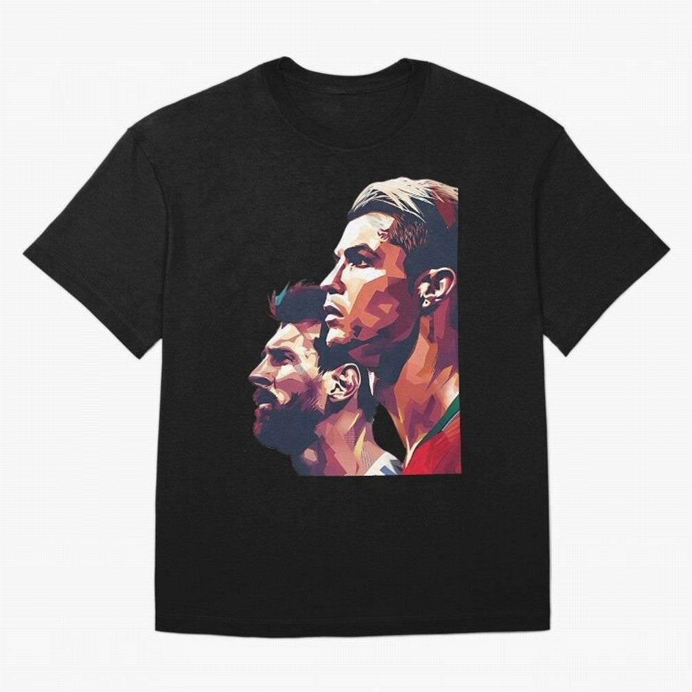 ronaldo and messi - Goat Oversized T-Shirt Carry the Colors and Pride of Match Day Hype around FIFA World Cup 2026 Group Stage, Messi, CR7 and Mbappe, Brazil, Match Day Excitement, Supporter Culture, Golden Goals and Global Football Passion; Built