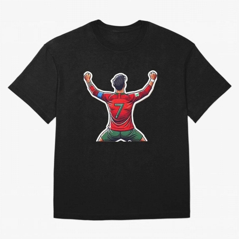 Ronaldo 7 Oversized T-Shirt Feel International Energy from FIFA World Cup 2026 USA Canada Mexico Spirit, Capturing Argentina and Brazil, Messi, Championship Spirit, Famous Goals, Roaring Crowds and International Football Unity; Ideal for Football