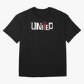 Manchester United - United Typography Oversized T-Shirt Keep the Match Day Mood of Global Football Passion for FIFA World Cup 2026 USA Canada Mexico, with Mbappe, France, Football Festival Excitement, Trophy Ambitions, Country Rivalries and Star