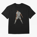 Cristiano Ronaldo Iconic Celebration Oversized T-Shirt Bring Stadium Energy to Match Day Hype around FIFA World Cup 2026, Mbappe, Portugal, Worldwide Fan Energy, Dramatic Goals, Stadium Lights and Championship Celebrations; Ideal for Passionate