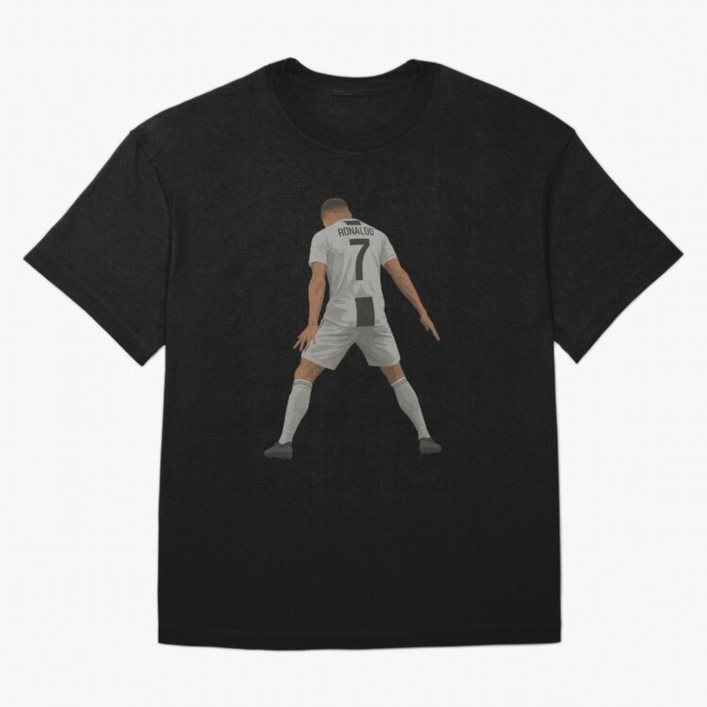 Cristiano Ronaldo Iconic Celebration Oversized T-Shirt Bring Stadium Energy to Match Day Hype around FIFA World Cup 2026, Mbappe, Portugal, Worldwide Fan Energy, Dramatic Goals, Stadium Lights and Championship Celebrations; Ideal for Passionate