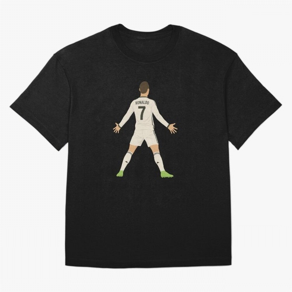 Cristiano Ronaldo Iconic Celebration Oversized T-Shirt Relive the FIFA World Cup 2026 USA Canada Mexico Journey through Neymar, Haaland and Cristiano Ronaldo Highlights, France and Portugal Pride, Global Supporter Spirit, Legendary Goals, National
