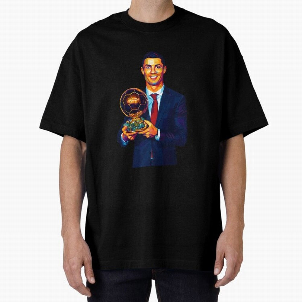 Cristiano Ronaldo Wpap Art Oversized T-Shirt Back Your Heroes with FIFA World Cup 2026 Group Stage Spirit, Filled with Portugal, Spain and Germany, Messi, CR7 and Mbappe, Stadium Memories, Football Loyalty, International Chants and Championship