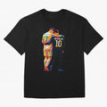 Cristiano Ronaldo & Neymar JR Wpap Art Oversized T-Shirt Back Your Heroes with FIFA World Cup 2026 Spirit, Featuring Brazil, Portugal and Argentina, Mbappe, Worldwide Fan Energy, Dramatic Goals, Stadium Lights and Championship Celebrations; Created