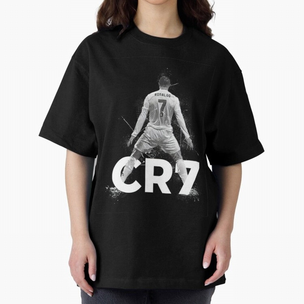 CR7 Oversized T-Shirt Celebrate Fan Favorites in Match Day Hype around FIFA World Cup 2026 Group Stage, Mbappe and Neymar, Spain and Netherlands, Fan Favorite Moments, National Team Passion, Big Match Drama and Soccer History; Made for Collectors