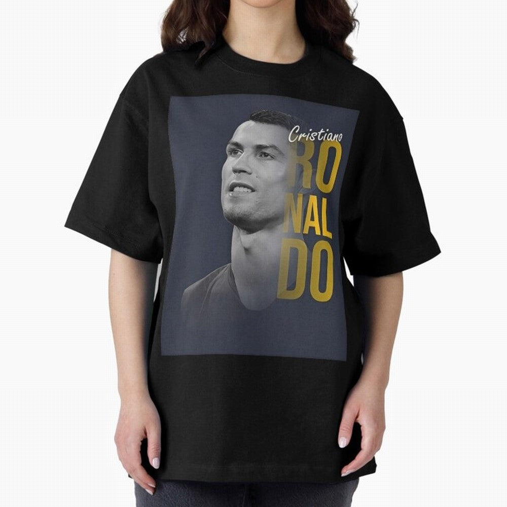 CR7 Oversized T-Shirt Wear the Spirit of Match Day Hype around FIFA World Cup 2026 USA Canada Mexico, Haaland, Portugal, Spain and Germany, Vintage Soccer Flavor, Modern Football Stars, National Flags and Final Night Emotion; Made for Collectors