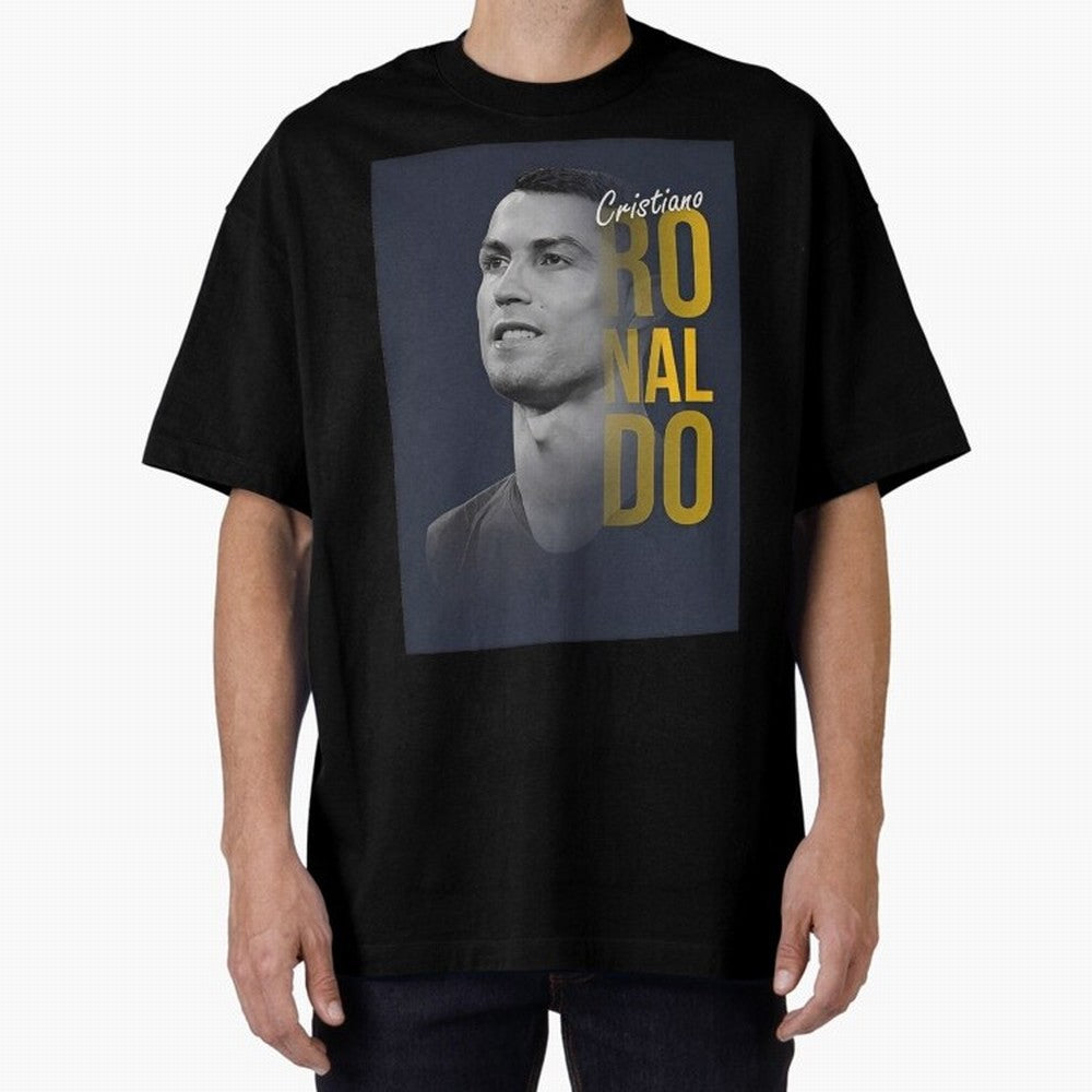 CR7 Oversized T-Shirt Wear the Spirit of Match Day Hype around FIFA World Cup 2026 USA Canada Mexico, Haaland, Portugal, Spain and Germany, Vintage Soccer Flavor, Modern Football Stars, National Flags and Final Night Emotion; Made for Collectors