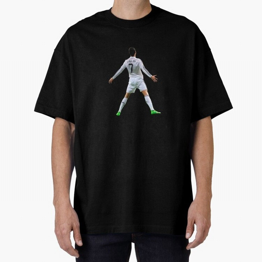 DESIGN CRISTIANO RONALDO CR7 STICKER Oversized T-Shirt Bring Champion Energy into FIFA World Cup 2026 Featuring CR7, Brazil Energy, Sports Nostalgia, International Competition, Famous Players and Unforgettable Victories; Ideal for Passionate Fans