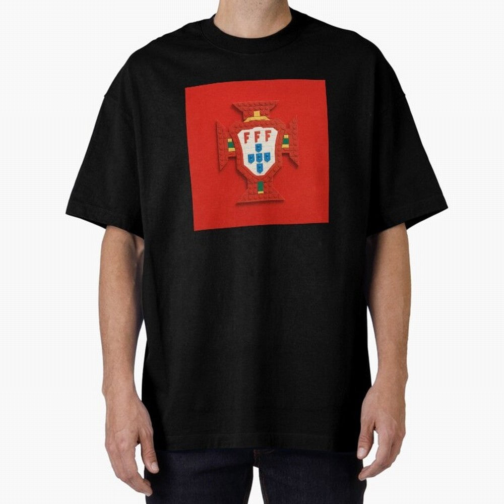 Portugal Blocks Oversized T-Shirt Honor the FIFA World Cup 2026 Journey through Haaland Highlights, England, France and Netherlands Pride, Football Passion, Legendary Performances, Festival Vibes and Supporter Community; Ideal for Passionate Fans