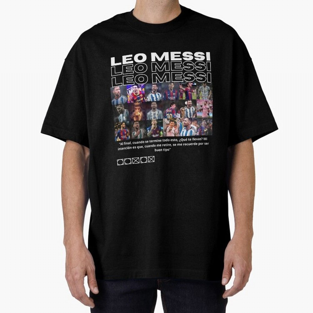 Leo Messi design Oversized T-Shirt Celebrate Football Dreams Across Global Football Passion for FIFA World Cup 2026 USA Canada Mexico, Filled with Messi, Neymar and Mbappe, Germany, Football Festival Excitement, Trophy Ambitions, Country Rivalries