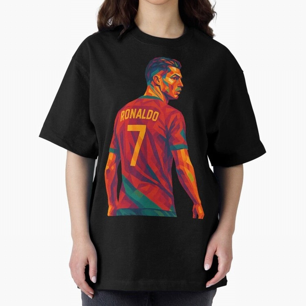 Cristiano Ronaldo Oversized T-Shirt Turn Football Passion into FIFA World Cup 2026 Highlighting Haaland and Mbappe, Spain and Netherlands Energy, Football Festival Excitement, Trophy Ambitions, Country Rivalries and Star Player Buzz; Perfect for