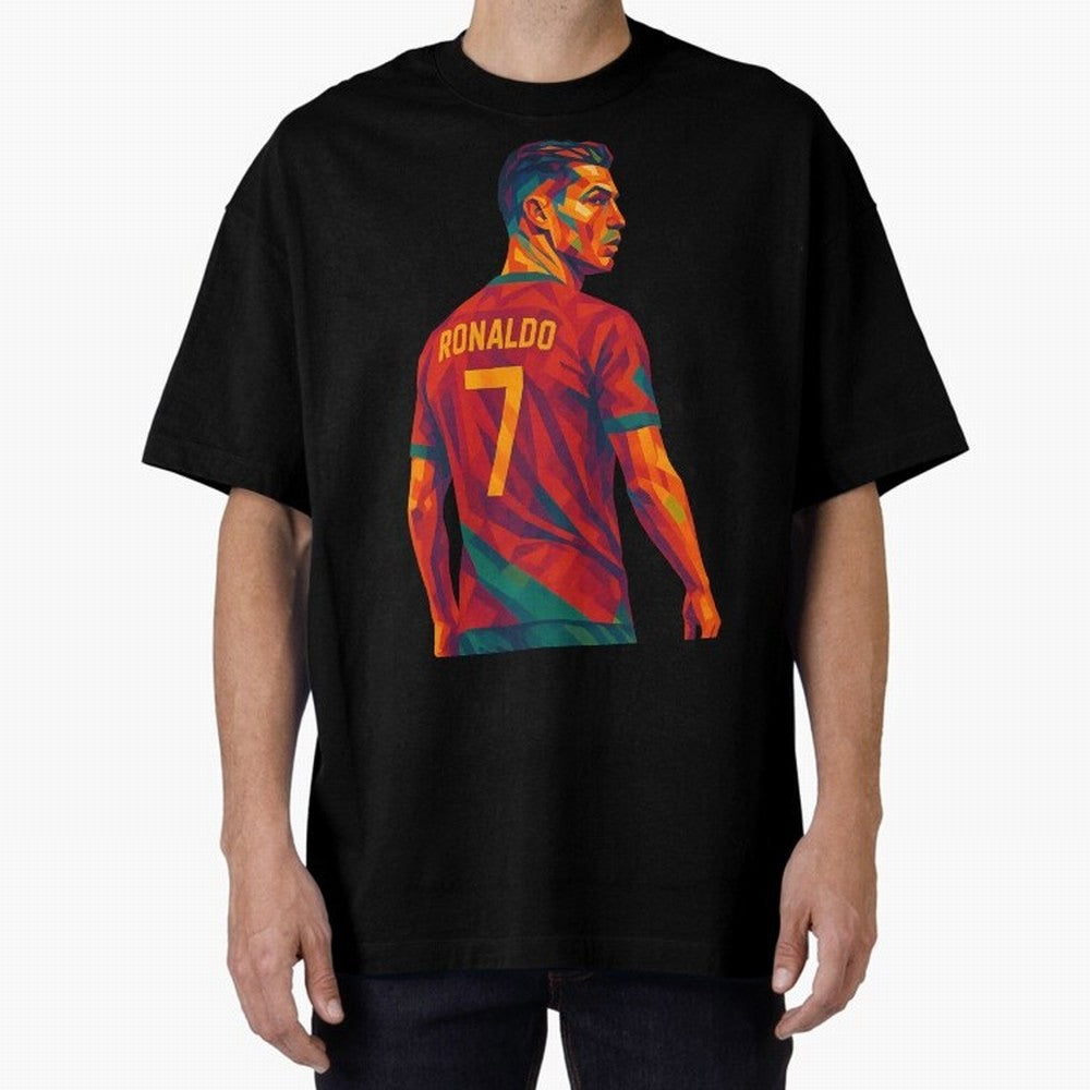 Cristiano Ronaldo Oversized T-Shirt Turn Football Passion into FIFA World Cup 2026 Highlighting Haaland and Mbappe, Spain and Netherlands Energy, Football Festival Excitement, Trophy Ambitions, Country Rivalries and Star Player Buzz; Perfect for