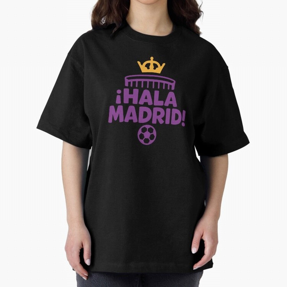 Hala Madrid Oversized T-Shirt Bring Legendary Rivalry Energy to FIFA World Cup 2026 Group Stage Made for Cristiano Ronaldo, Spain and Netherlands Energy, Match Day Excitement, Supporter Culture, Golden Goals and Global Football Passion; Perfect for