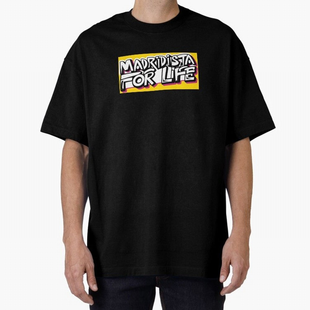 Madridista for Life Oversized T-Shirt Make Game Day About the FIFA World Cup 2026 Journey through Cristiano Ronaldo, Haaland and CR7 Highlights, England, France and Netherlands Pride, Champion Mindset, Group Stage Buzz, Knockout Tension and