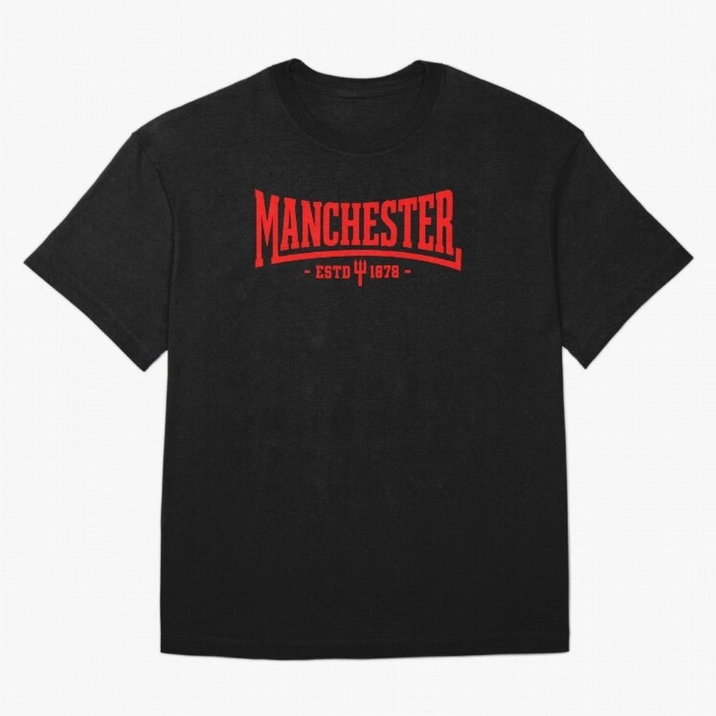 Manchester United 1878 Oversized T-Shirt Bring World Football Passion into FIFA World Cup 2026 USA Canada Mexico for Fans of Messi, Neymar and Mbappe and France and Portugal, Bringing Stadium Memories, Football Loyalty, International Chants and