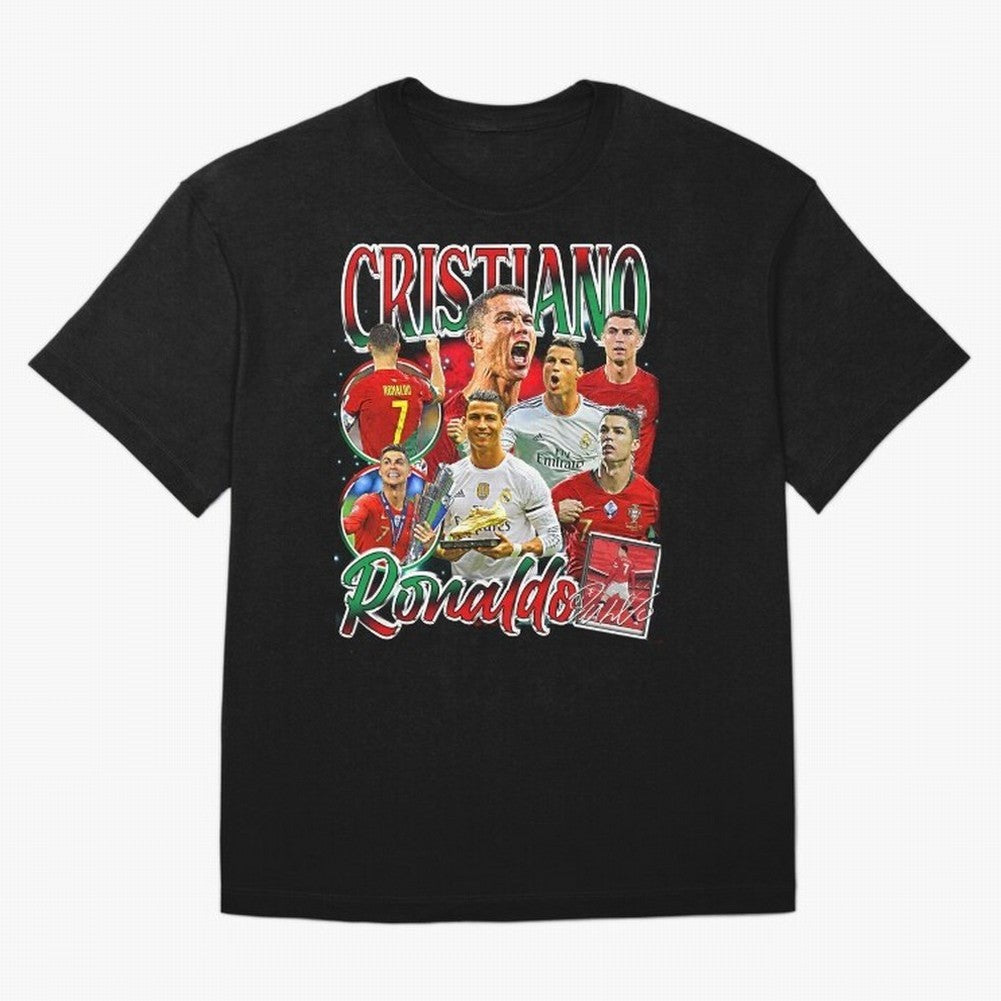 Cristiano Ronaldo Premium Quality Oversized T-Shirt Get Ready for Global Football Passion for FIFA World Cup 2026, Driven by Messi, Brazil, Worldwide Fan Energy, Dramatic Goals, Stadium Lights and Championship Celebrations; Perfect for Fans,